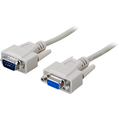 DELTACO Seriellkabel DB9 ha-ho 5 m