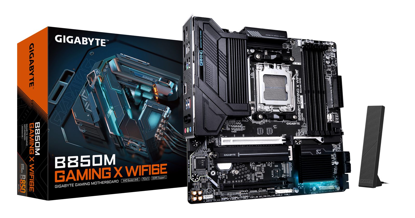 Gigabyte B850M GAMING X WF6E moderkort, bild 3