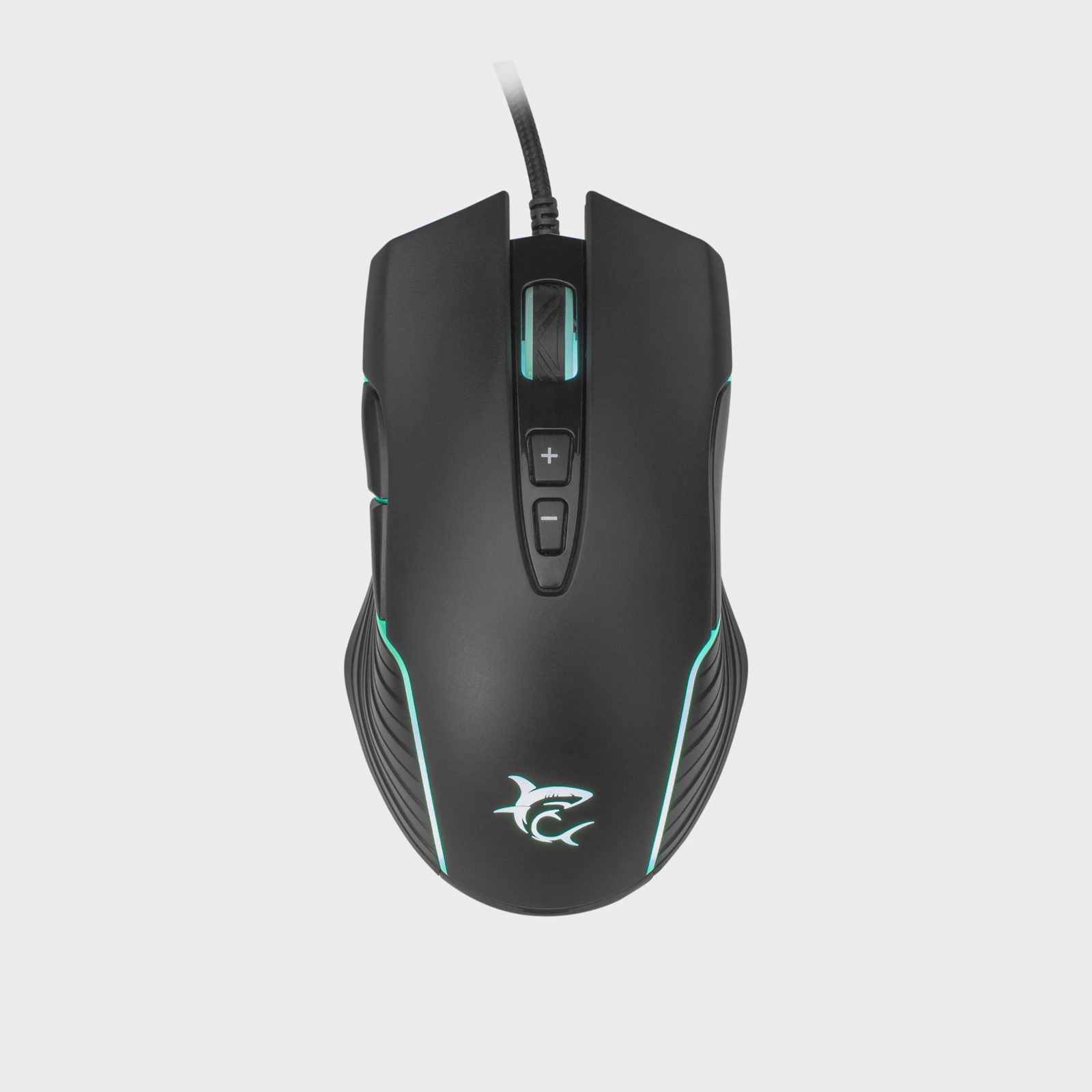 White Shark GM-5003 AZARAH, Ambidextrous, Optisk, USB Type-A, 6400 DPI, Svart