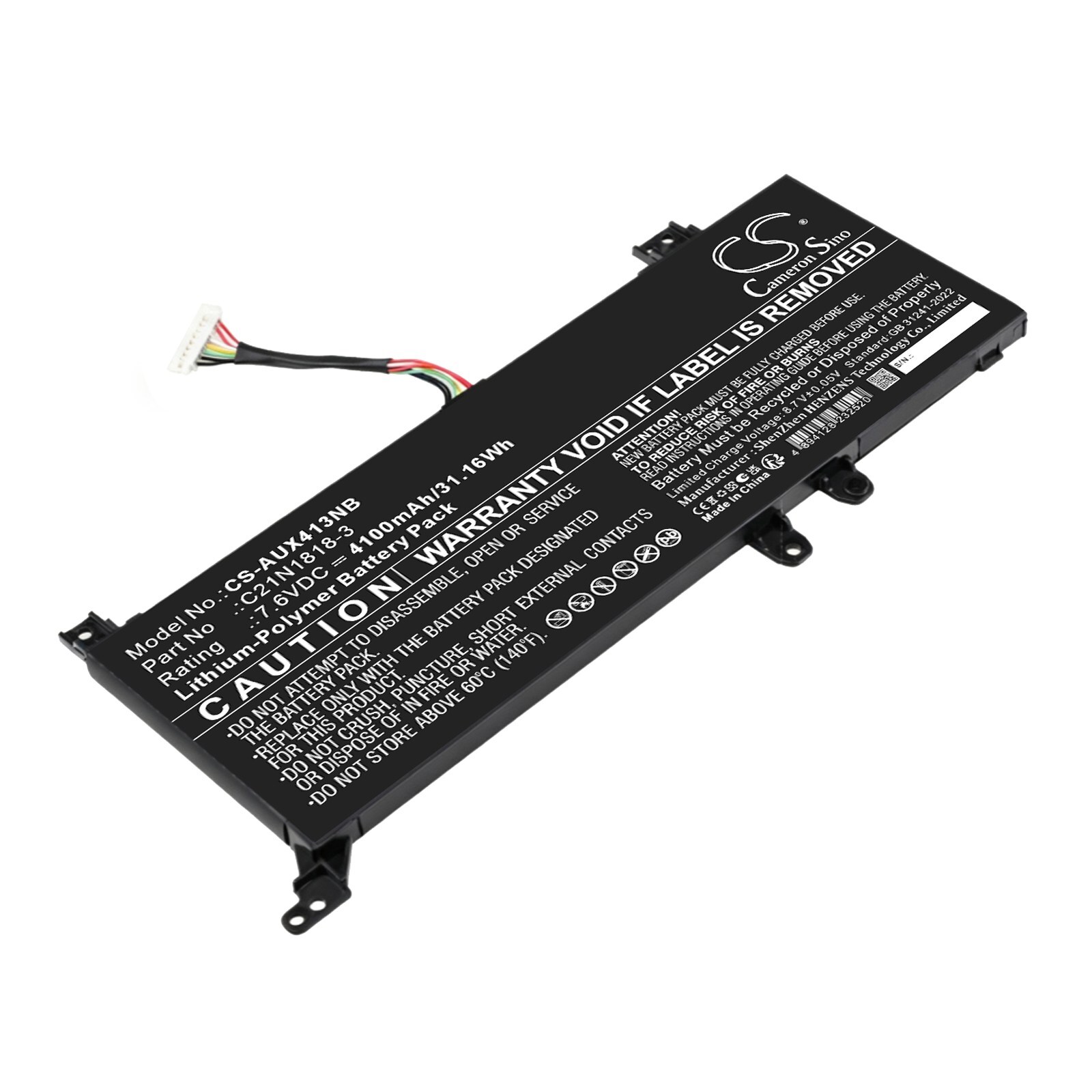 Batteri till Laptop, Bärbar dator för Asus VivoBook D409, F409, M409 m.fl., bild 4