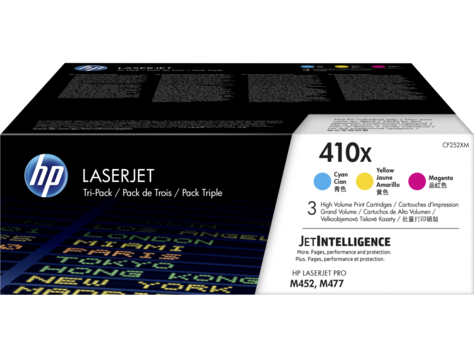 HP Lasertoner 410X High Yield Original Cyan Magenta Gul, bild 4