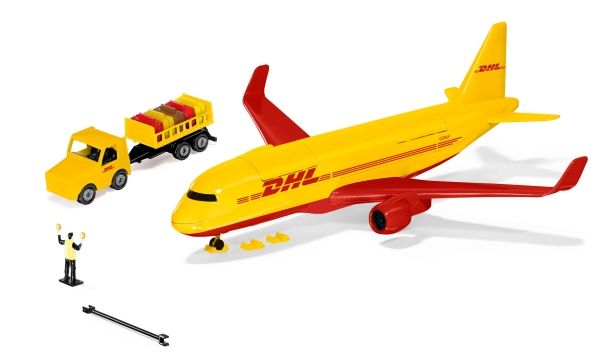 SIKU 1702 DHL fraktflygplan med tillbehör