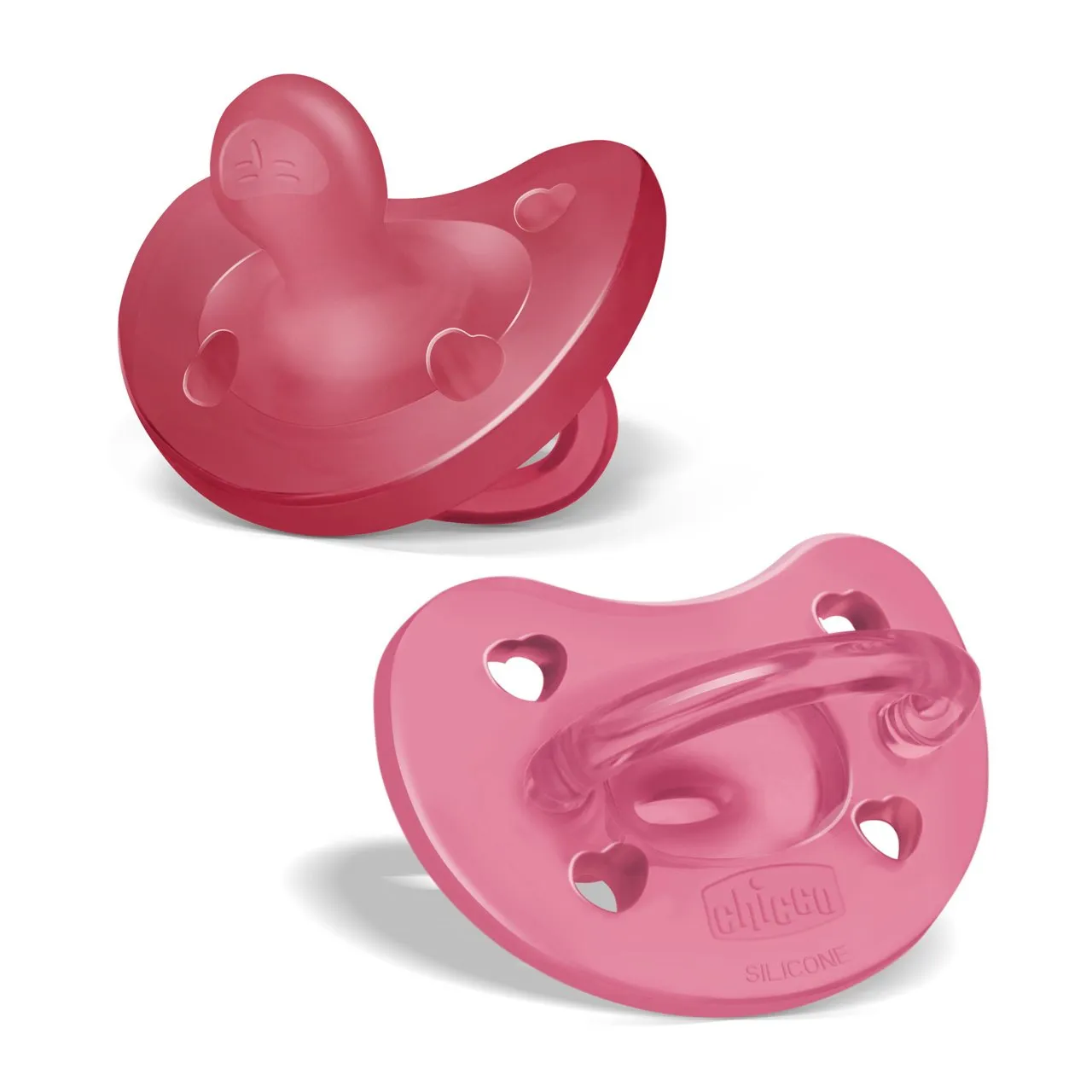 Chicco 00073086110000, Ultramjuk napp, Anatomisk, Silikon, Flicka, 2 styck