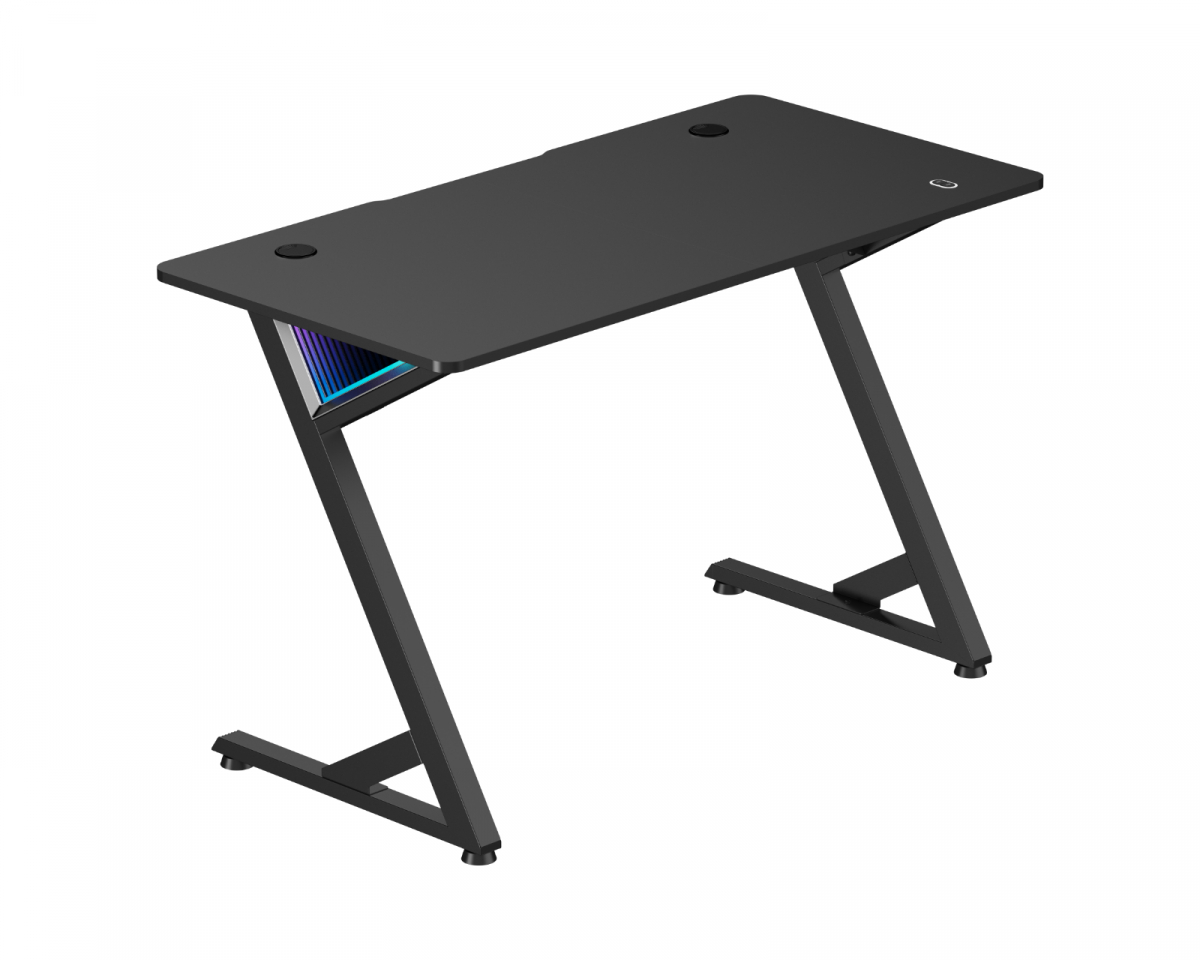 MaxMount InfinityGlow Gaming Skrivbord (120 x 60 cm) - Svart