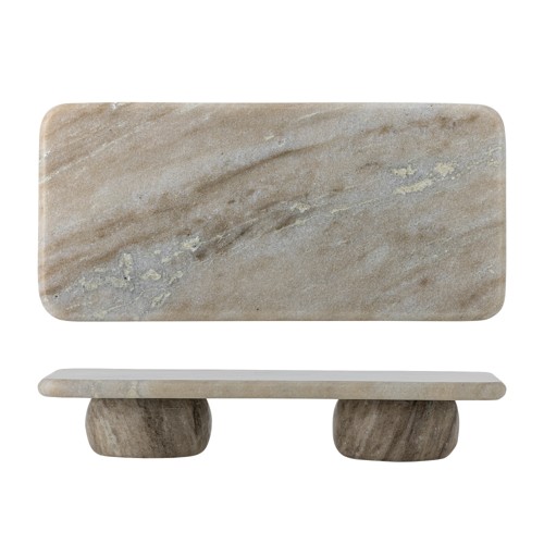 Bloomingville - Fatin Pedestal - Grey Marble