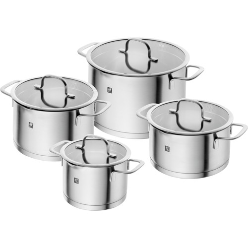 Zwilling - TrueFlow Pot Set - Stainless Steel - 4-pcs