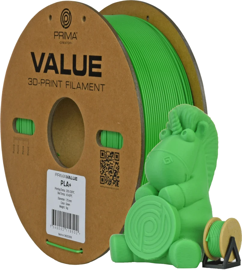 Prima Creator Prima Value PLA+ 1.75mm 1kg - Grön