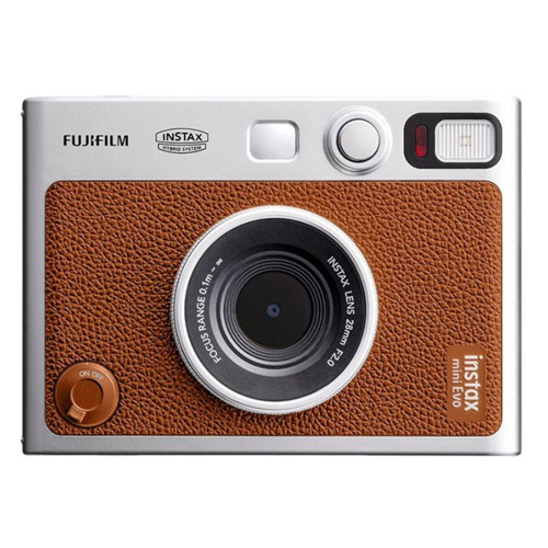 Fujifilm Instax Mini EVO -direktfilmskamera, brun