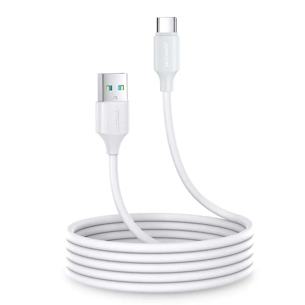 Joyroom USB-A till USB-C kabel 3A, 2m - Vit