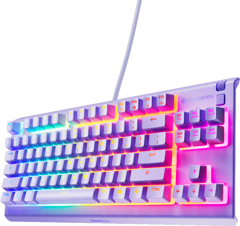 SteelSeries Apex 3 TKL RGB Gamingtangentbord - Lavendel, bild 2
