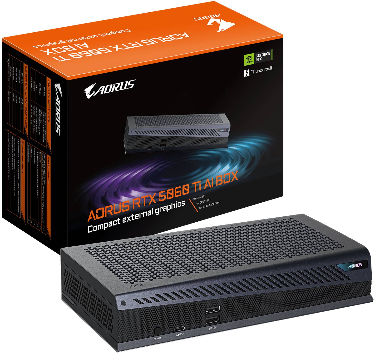 Gigabyte GeForce RTX 5060 Ti 16GB Aorus AI BOX, bild 5