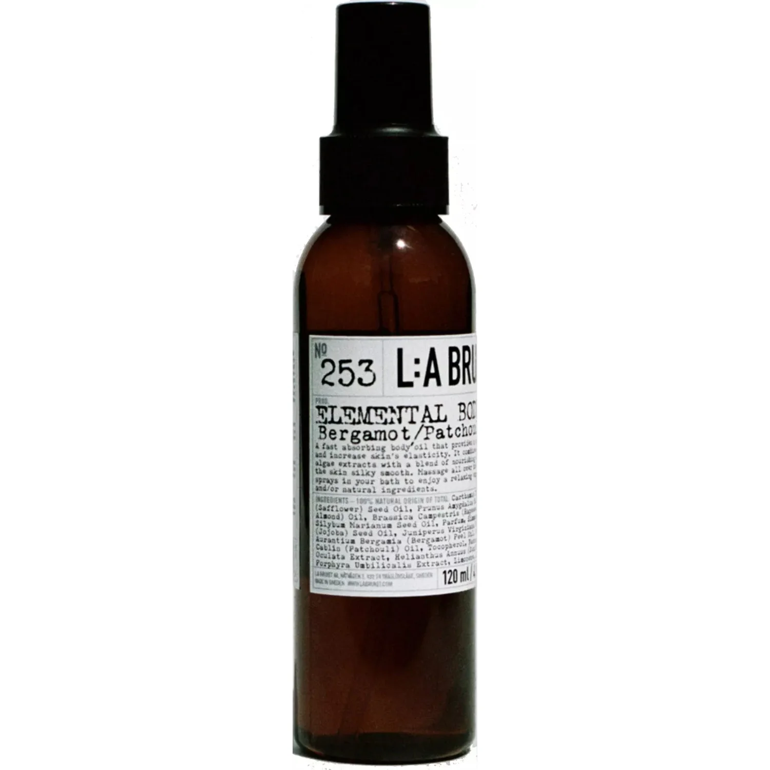 L:a Bruket Elemental Body oil Bergamot/Patchouli 120 ml