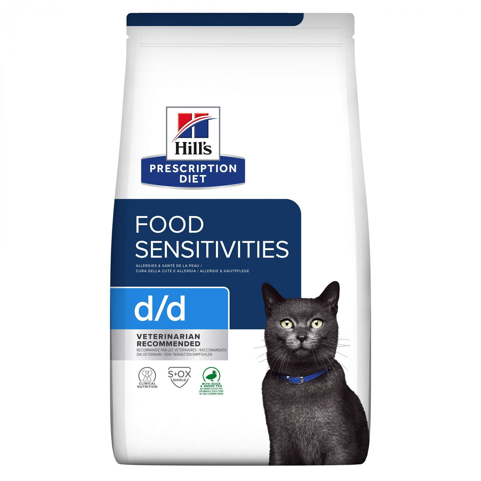 Hill's Prescription Diet Feline d/d Food Sensitivities Duck & Green Peas 1,5 kg