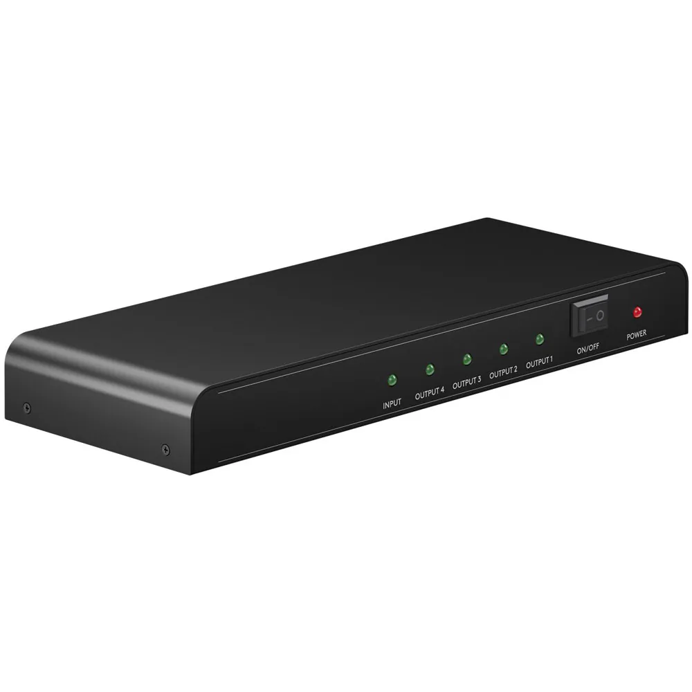 Goobay 1 till 4 HDMI-splitter- Svart, bild 2