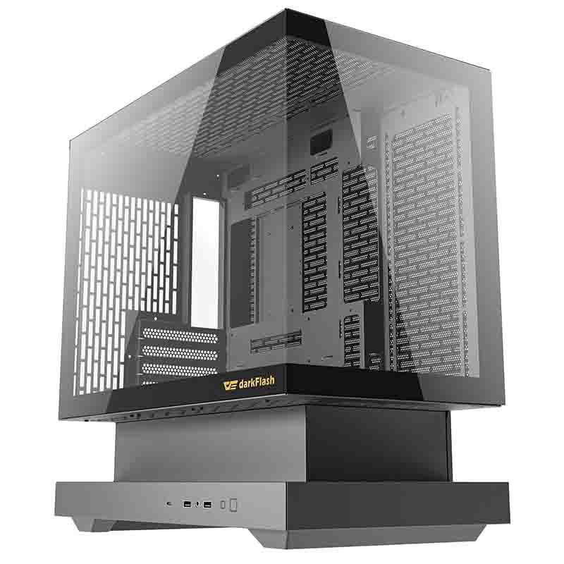 Darkflash F1 Computer Case with 6 ARGB Fans - Chassi - Svart