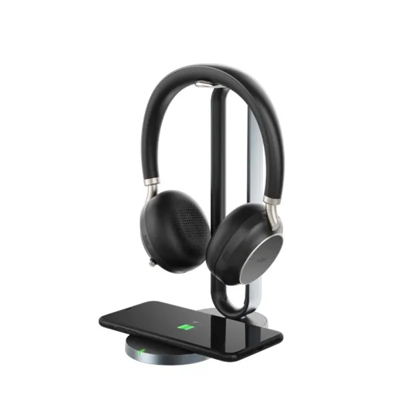 Yealink BH76 Plus Teams headset med stativ, svart