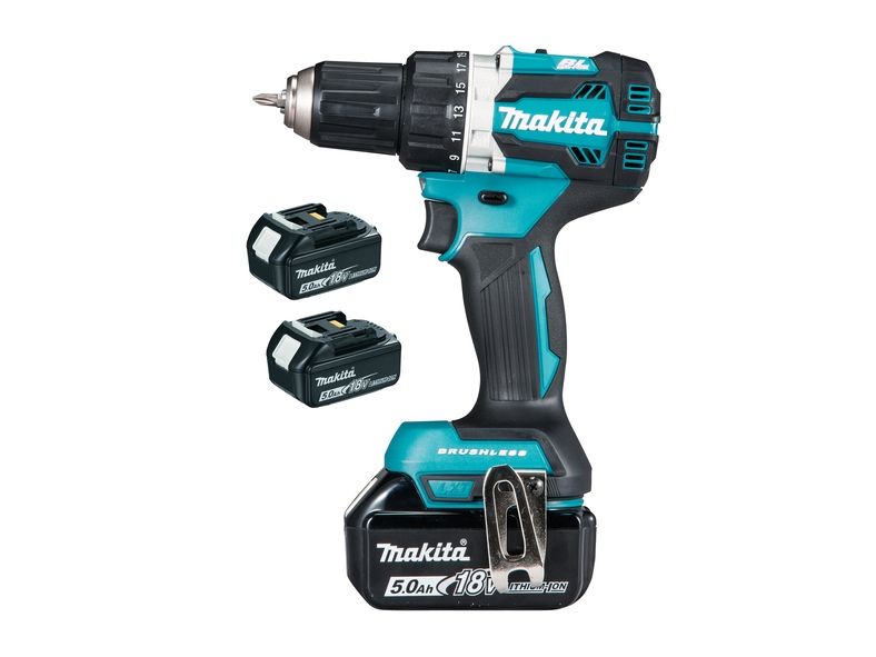 Makita borr-/skruvdragare DDF484RT3J, borstlös, 3 x 18 V/5,0 Ah