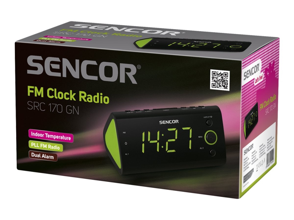 Sencor SRC 170 GN - Klockradio - grön