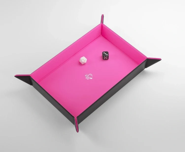 Gamegenic magnetisk tärningsbricka rektangulär svart/rosa, bild 2