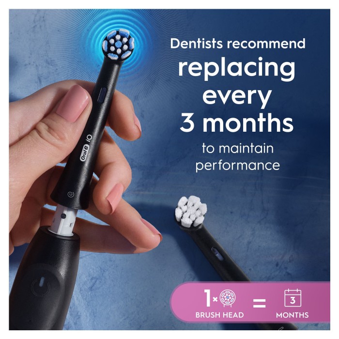Oral-B iO Gentle Care borsthuvuden 8 st, svart, bild 4