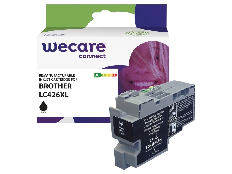 Brother LC426XL återvinningsbar bläckpatron WECARE - HC - Svart