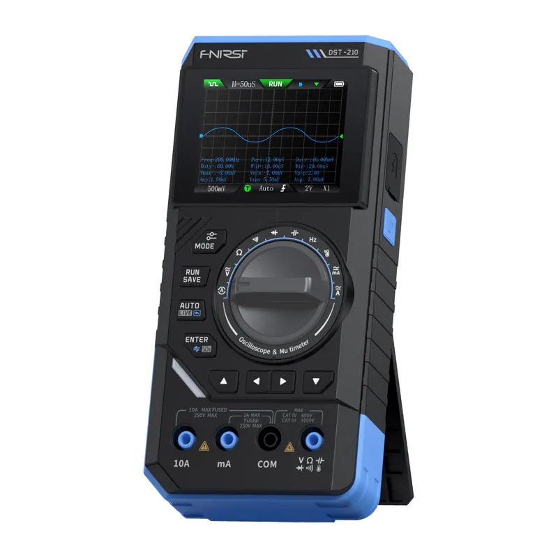SigGen 3-i-1 FNIRSI DST-210 handhållen digital multimeter med oscilloskop
