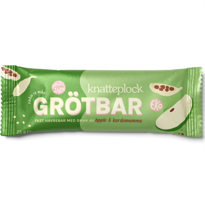 Knatteplock Grötbar- Äpple/kardemumma, 25 g