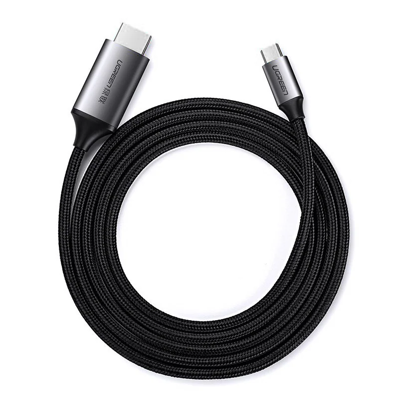 UGREEN USB-C till HDMI Aluminiumkabel 4K@60Hz - 1.5 m - Grå/Svart, bild 2