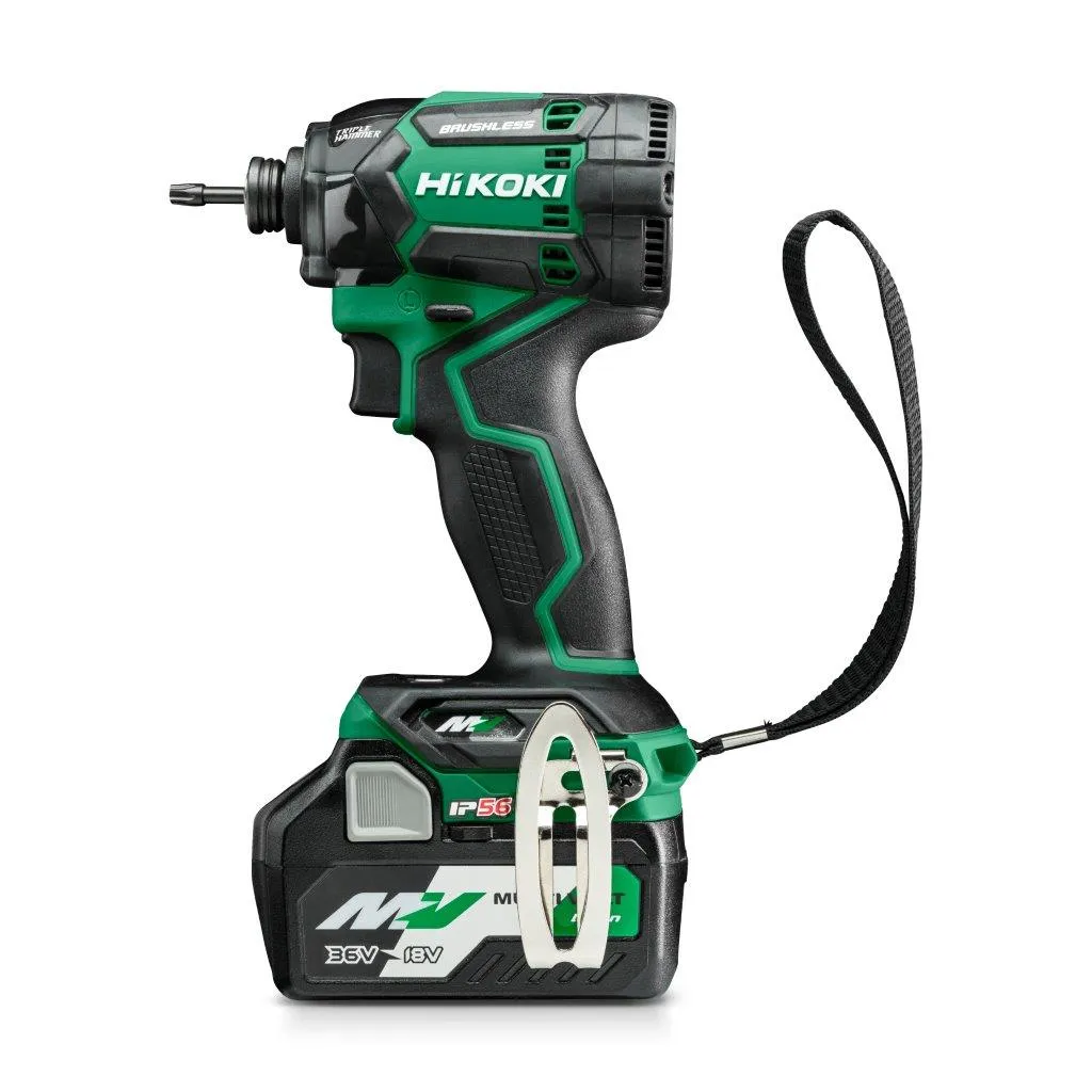Hikoki WH36DC WRZ, Mutterdragare, Borstlös, Svart, IP56, 1/4, 4100 RPM