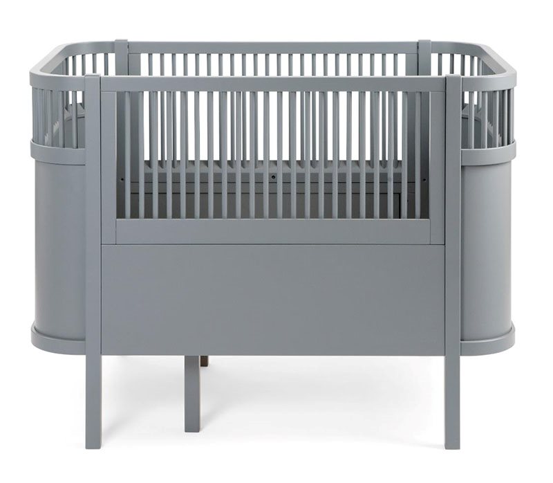Sebra växasäng baby & jr, classic grey FSC mix