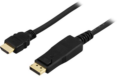 DisplayPort till HDMI-kabel, 4K@30Hz, 3 meter - Svart