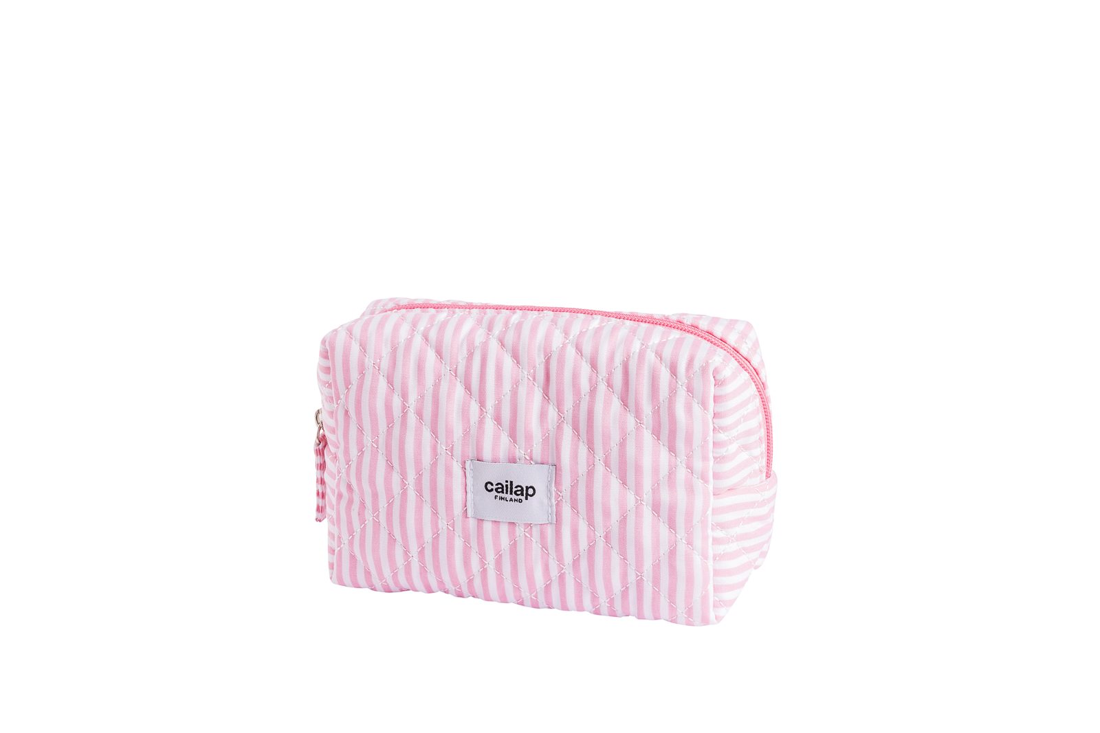 Cailap Sminkväska, rosa ränder, liten