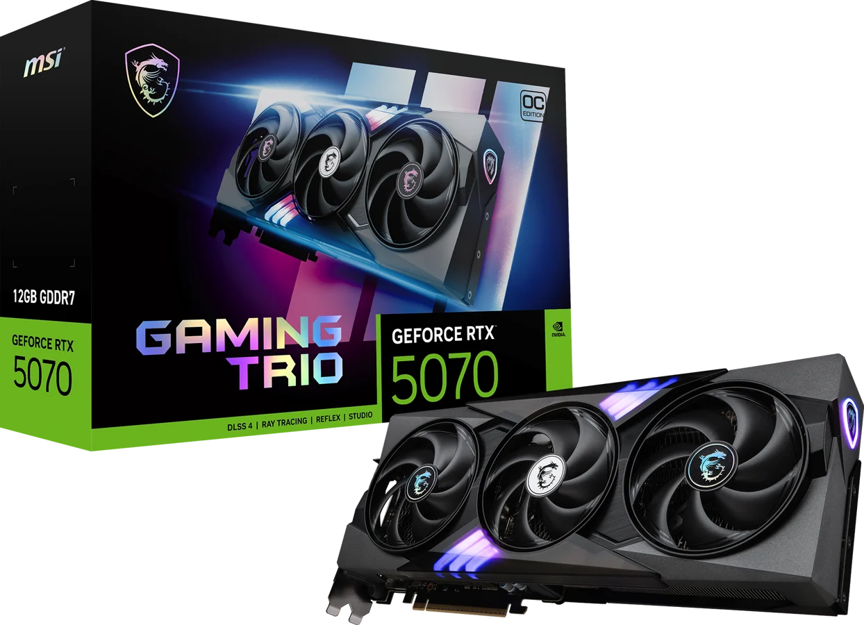MSI GeForce RTX 5070 12GB Gaming Trio OC, bild 2