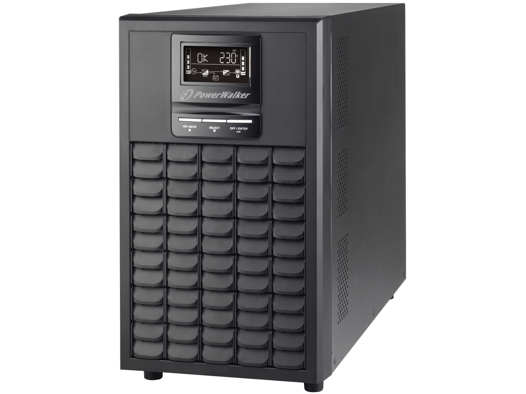 PowerWalker VFI 3000 CG PF1, Dobbeltkonvertering (online), 3 kVA, 3000 W, 110 V, 300 V, 40/70 Hz