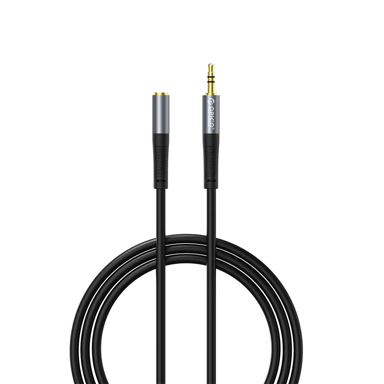 Orico AXF ljudkabel, 3,5 mm minijack (hane till hona), 1,5 m – svart