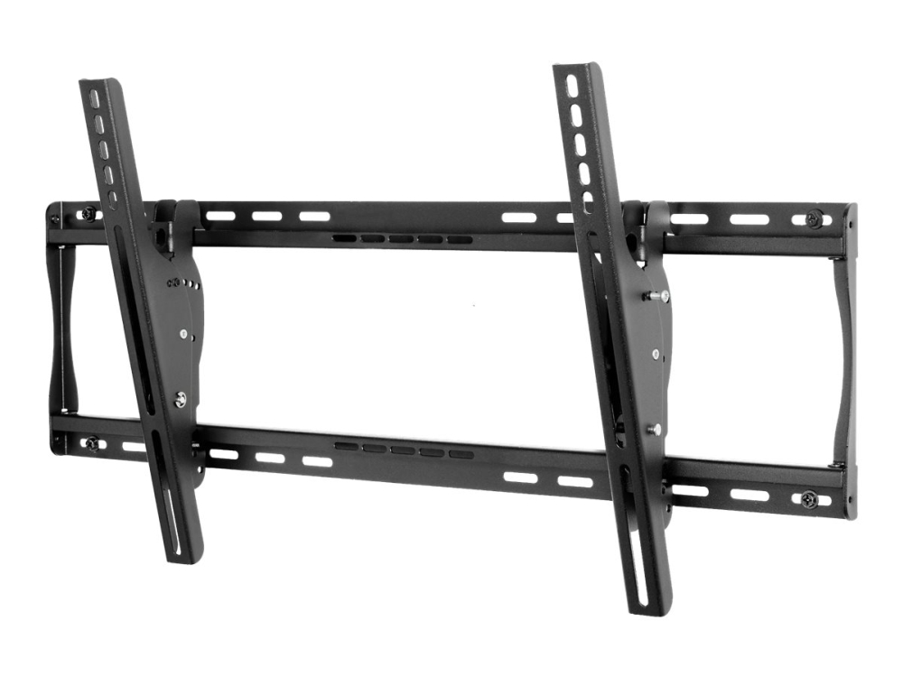 Peerless Universal EPT650 - Monteringssats (väggplatta) - för platt panel - stainless steel - svart - skärmstorlek: 32-55 - monteringsgränssnitt: 600 x 400 mm