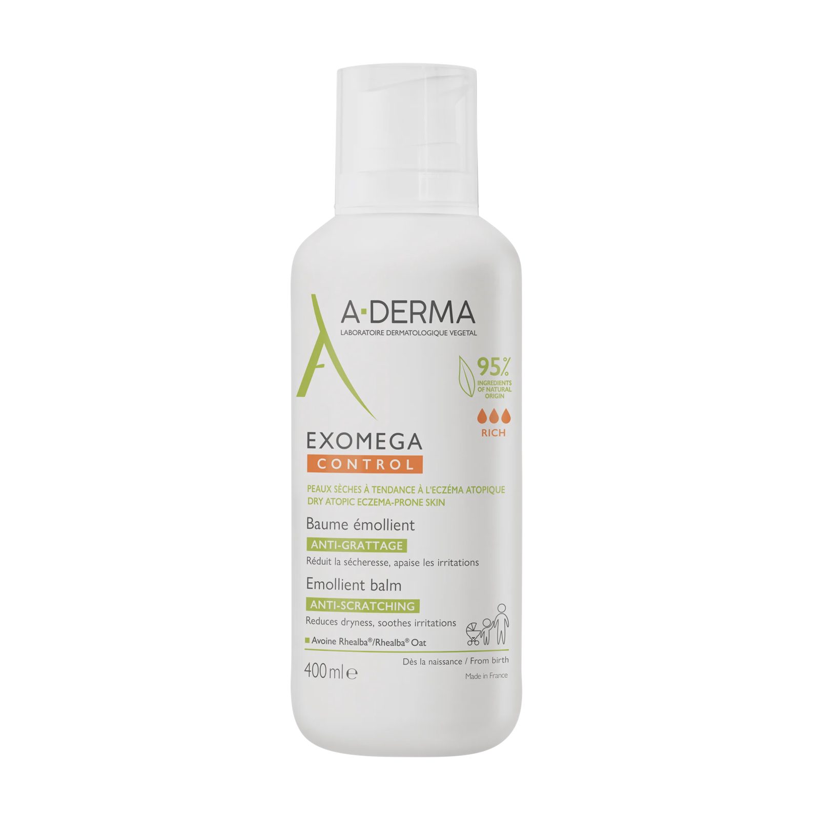 A-DERMA Exomega Control Balm 400 ml 400 ml