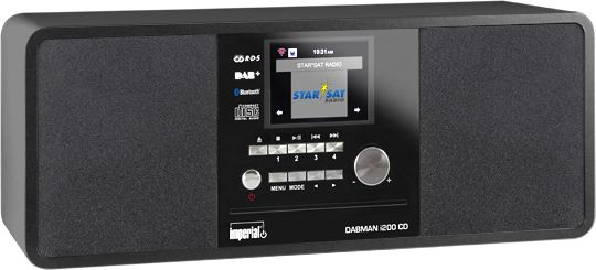 Imperial DABMAN i200 CD, Digital, DAB+,FM,UKW, spelare, CD, 20 W, 7,62 cm (3)