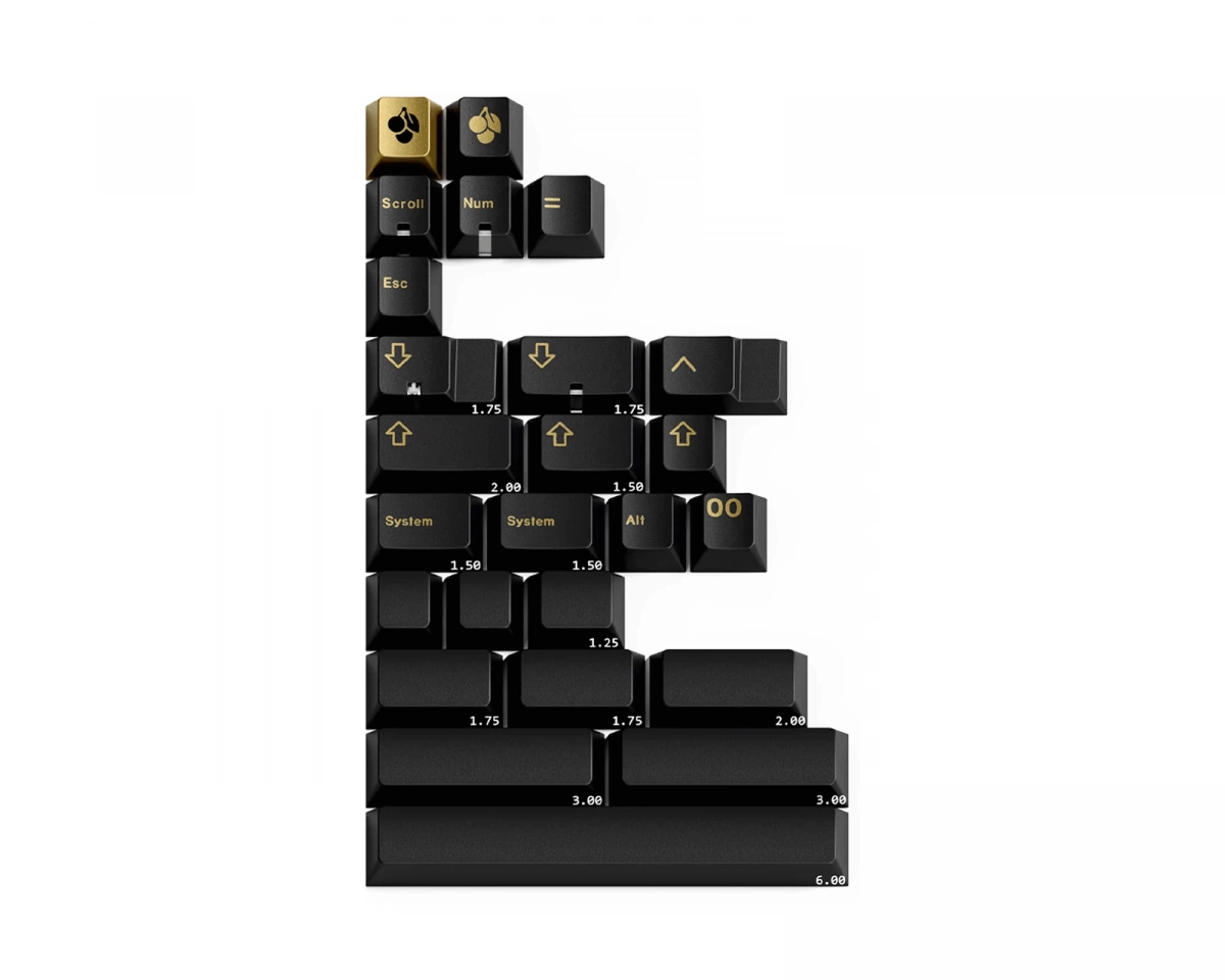 GMK CYL Black & Gold - Addons kit