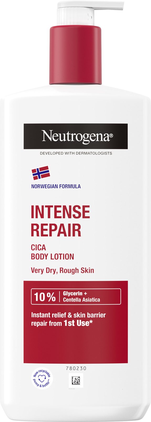 Neutrogena Norwegian Formula Intense Repair Cica Body Lotion 400 ml 400 ml