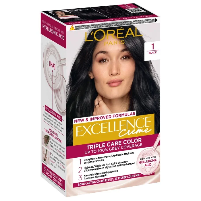 L'Oréal Paris Excellence Crème 1 Svart 1 pcs, bild 2