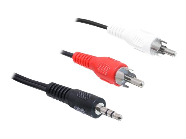 Delock Ljudkabel 3,5 mm stereojack hane till 2 x RCA hane 1,5 m