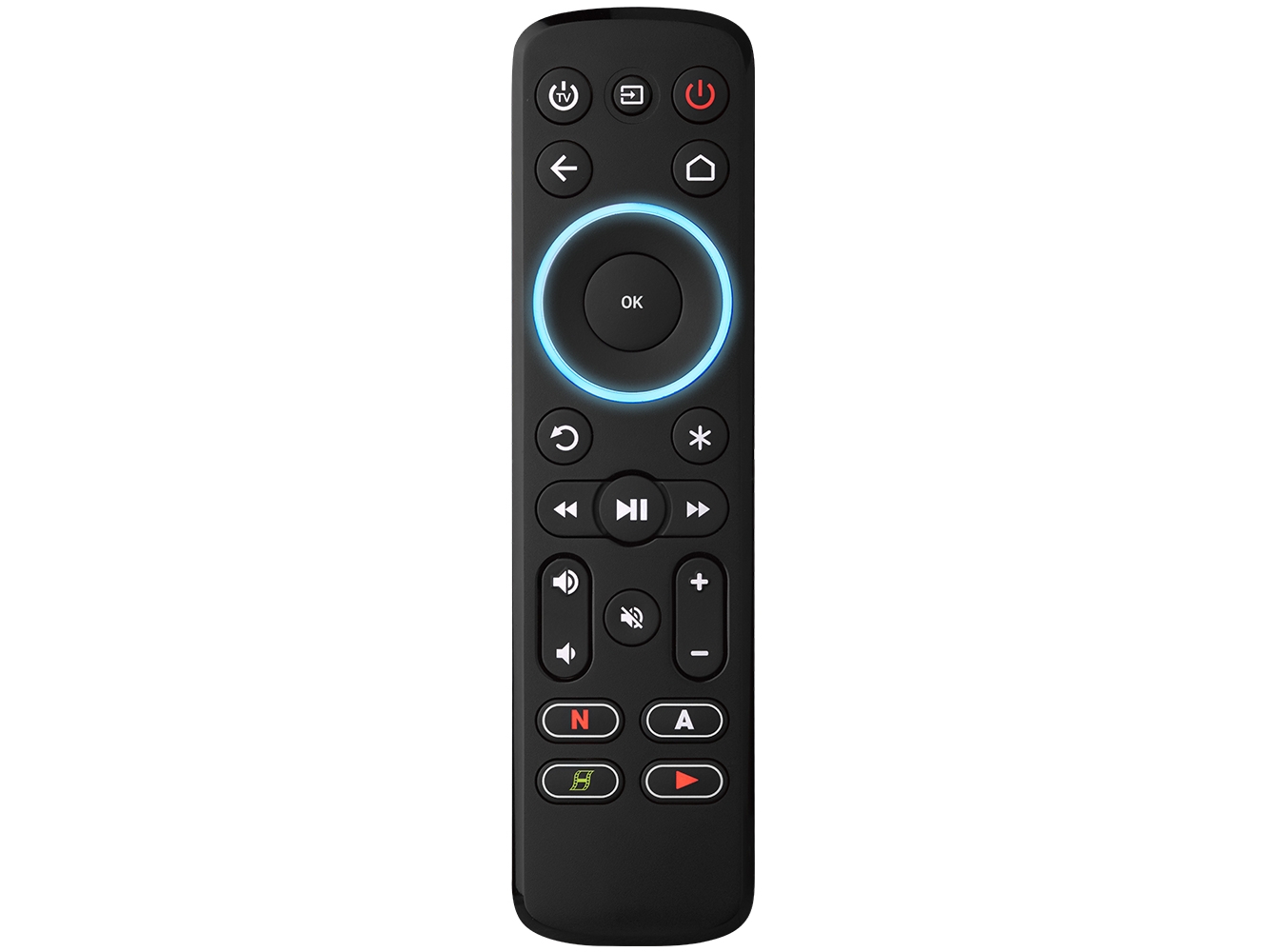 One For All Advanced fjärrkontroll Streamer, TV, Ljud, IR trådlös, Tryckknappar, Svart