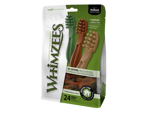 Whimzees - Chewing bone toothbrush 400gr S 24 pcs - (380841), bild 2