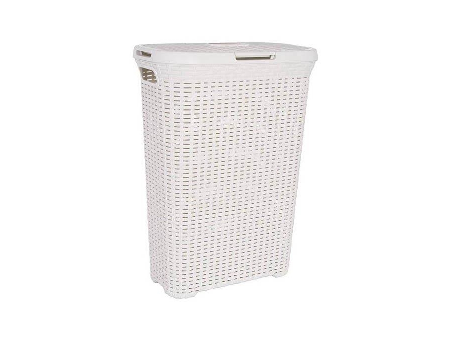 Curver Natural Style tvättkorg 40 L, krämfärgad
