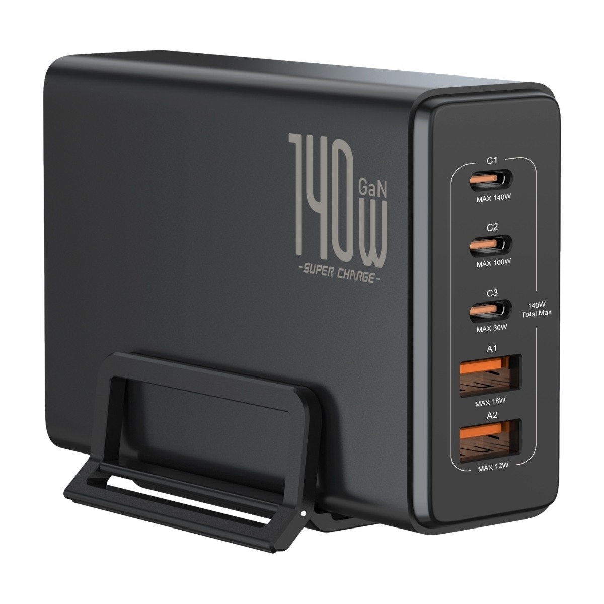 Dacota Platinum 140 W 5-ports GaN multiladdare
