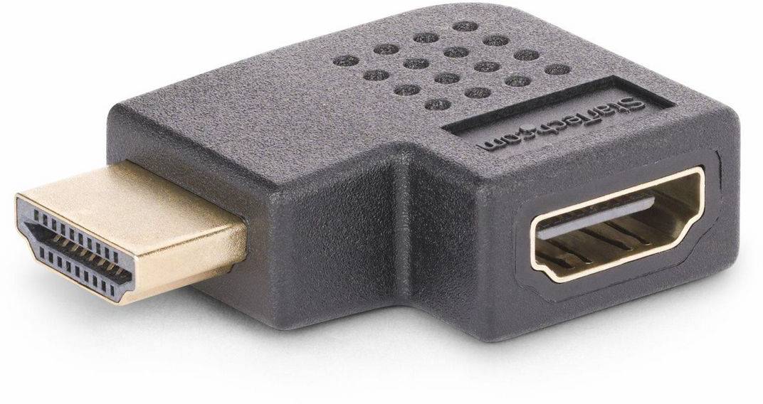 Adapter HDMI hane till hona, StarTech, 4K@60Hz, vinklad höger - Svart, bild 2