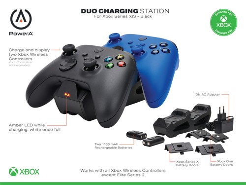 PowerA Duo Xbox laddningsbasstation för spelkontroll, bild 2