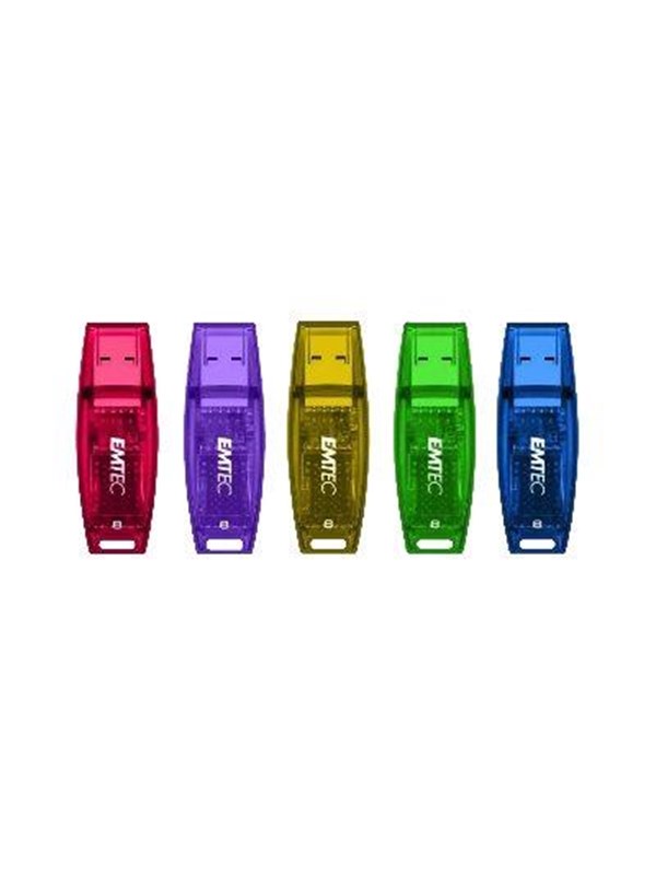 Emtec C410 Color Mix Candy jar - 8GB - USB-minne