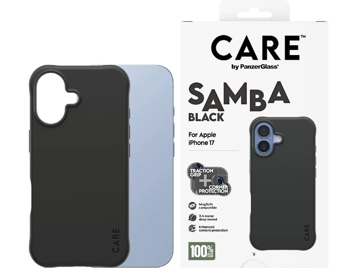 PanzerGlass CARE Fashionable Samba iPhone 17 - Svart, bild 2